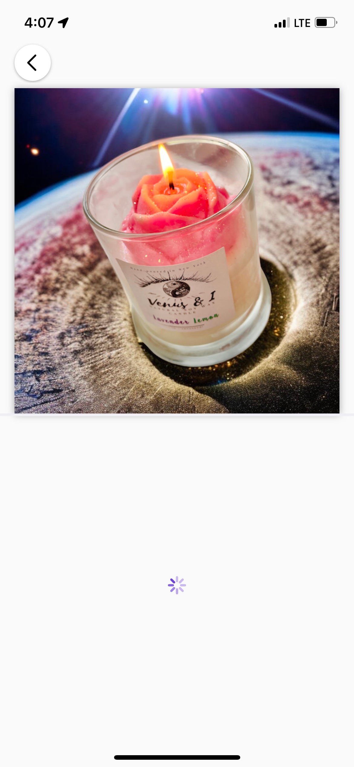 Rose / Flower candle