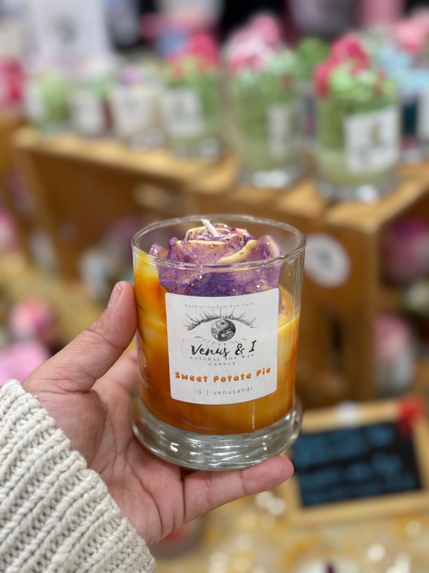 Rose / Flower candle
