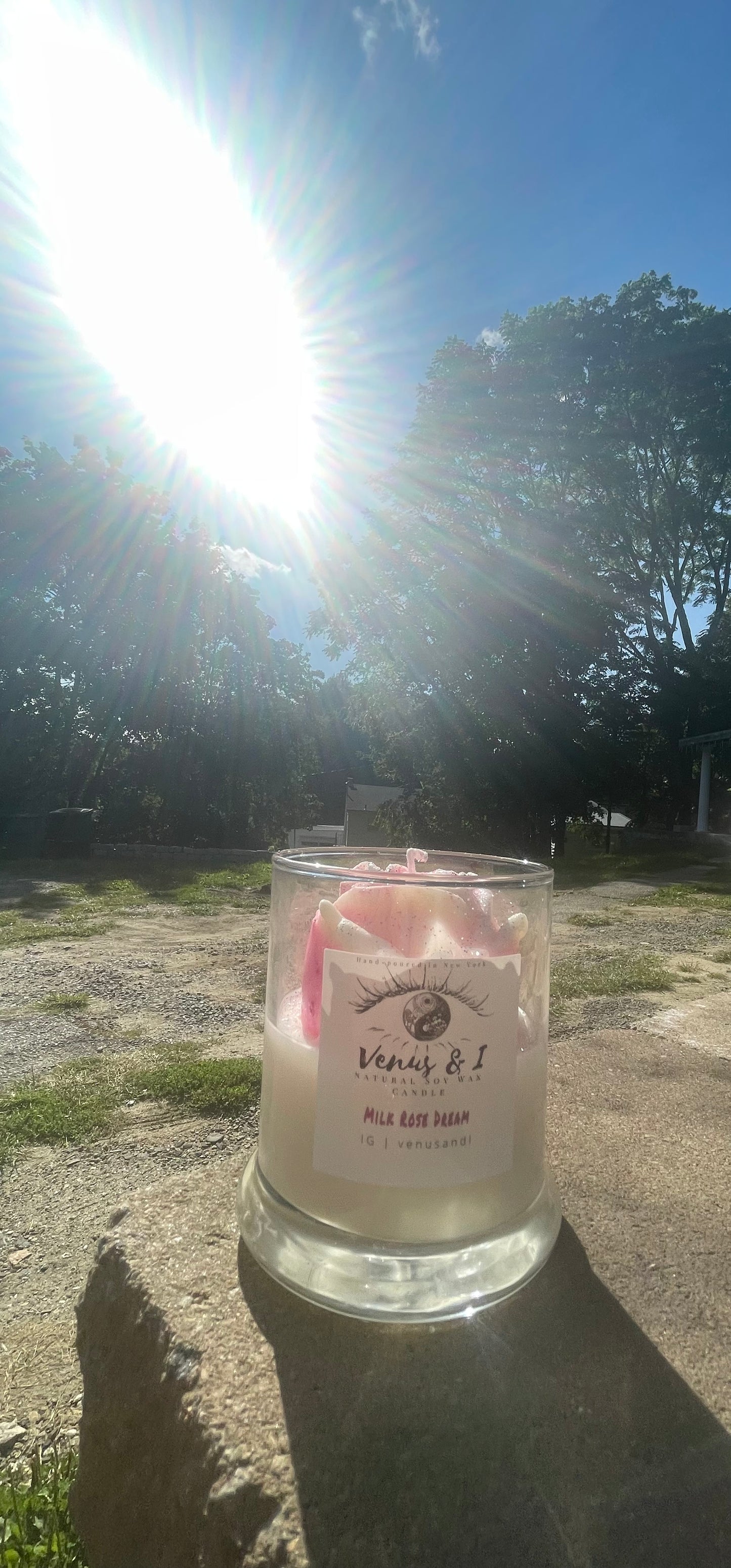 Rose / Flower candle